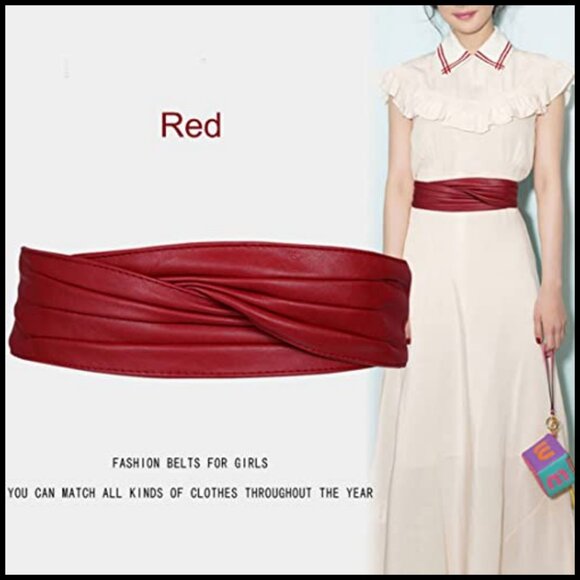 Retro Wide Corset Belt Waist Cinch Waspie Elegant Vintage Style Adjustable main image 5